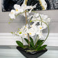 Real Touch White Phalaenopsis Orchid Arrangement