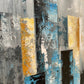 Sky Blue City Hand Painted Wall Art