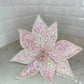 Baby Pink Poinsettia with Sequins, Set of 5