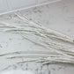 White Glitter Stems, Set of 10
