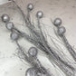 Silver Glitter Stems, Set of 10