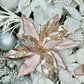Rose Gold Poinsettia with Glitter