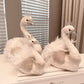 Glam Christmas Feather Swans