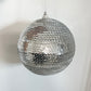 Silver Sequin Ornaments, 4.8 inch, Set of 12