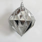Silver Diamond Ornaments, 4 inch, Set of 24