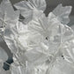 White Faux Leaves with Stems, Set of 3