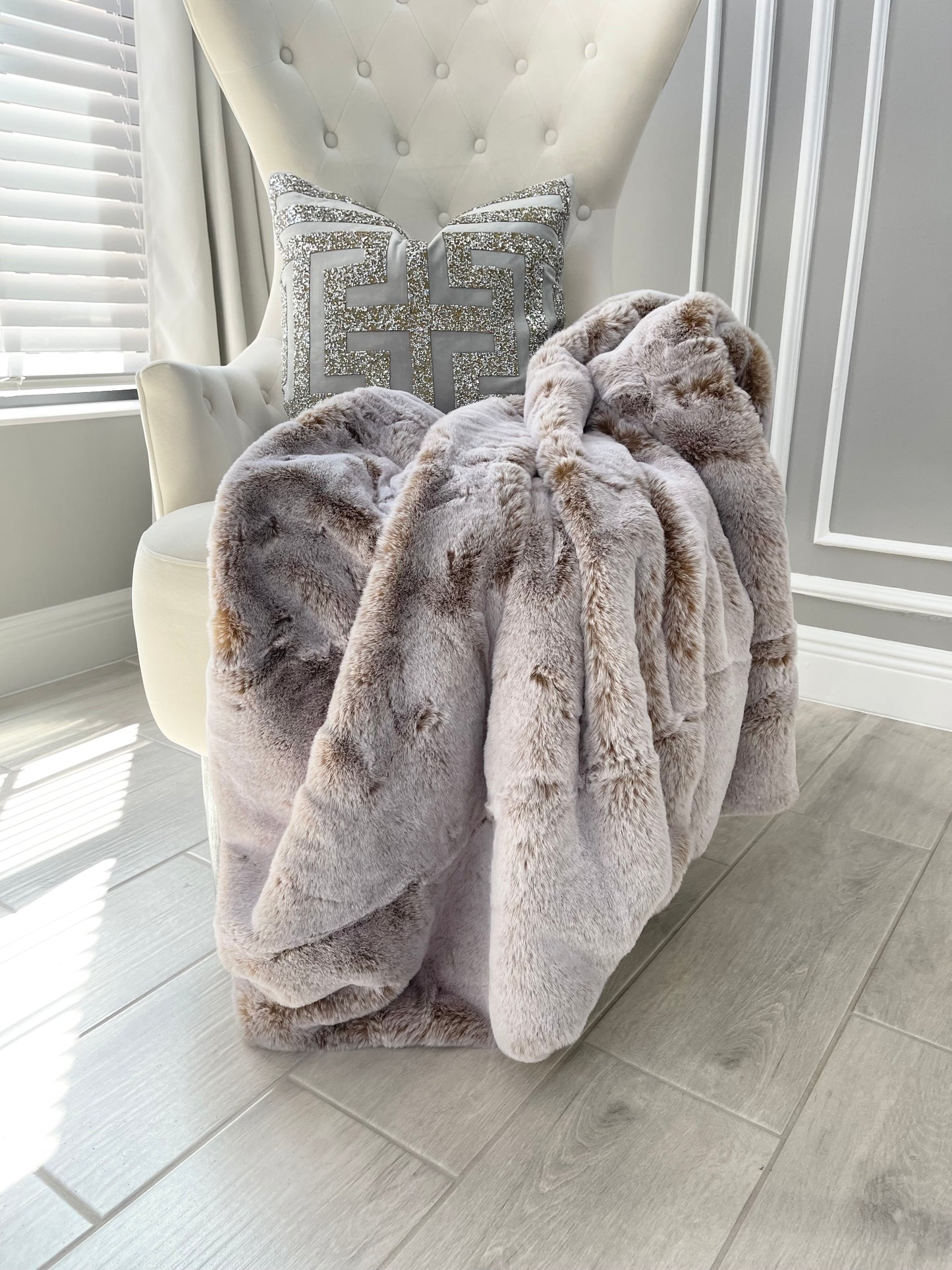 Ashley Faux Fur Throw Blanket