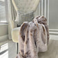 luxury soft throw blanket caramel