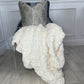 Akai Silver Hand Beaded Pillow