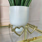 Gold Metal Heart Shaped Glasses