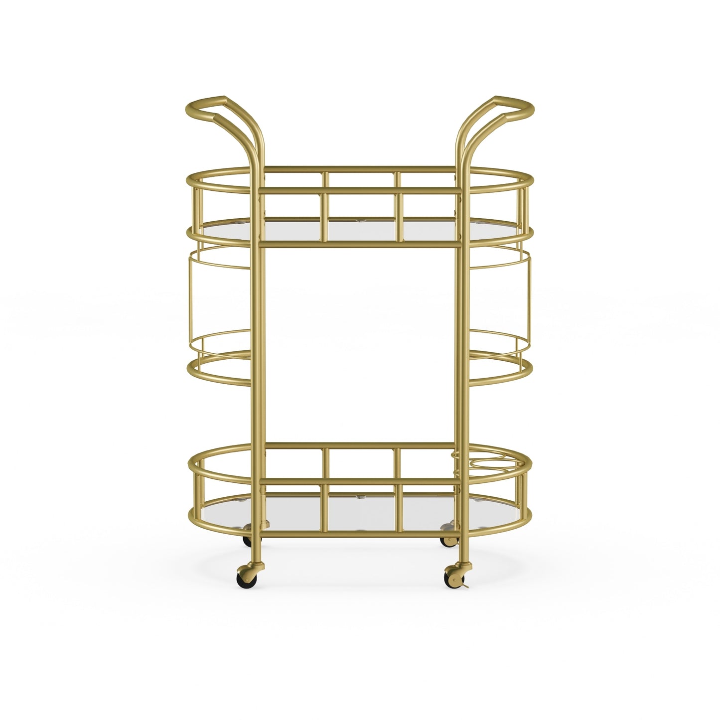 Carel Gold 2-Tier Serving Cart