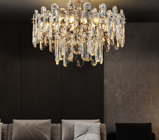 Daena Gold Crystal Chandelier