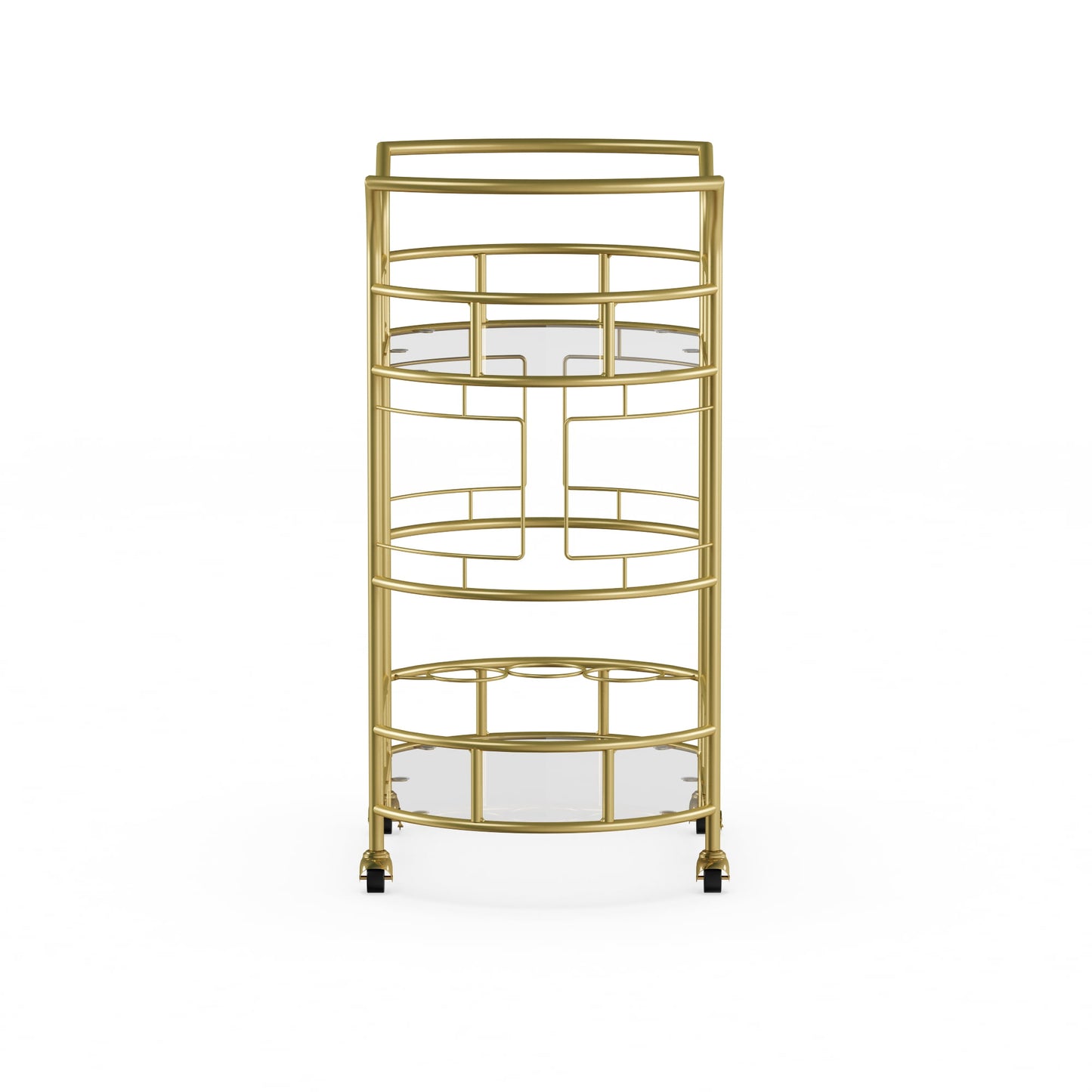 Carel Gold 2-Tier Serving Cart