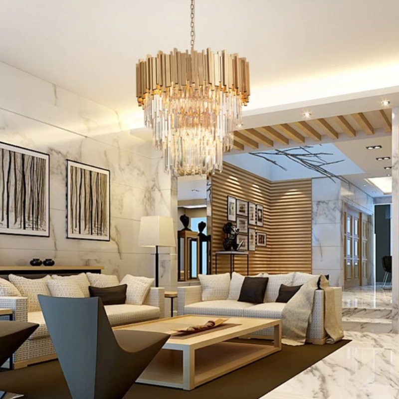 gold crystal chandelier