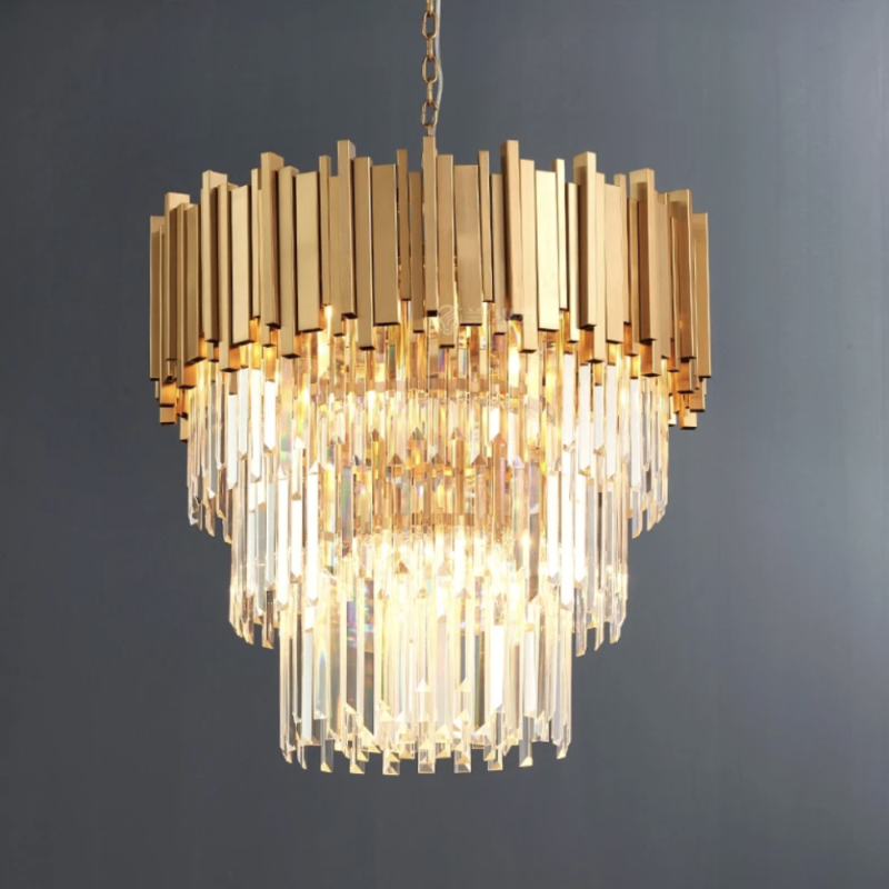 round modern chandelier