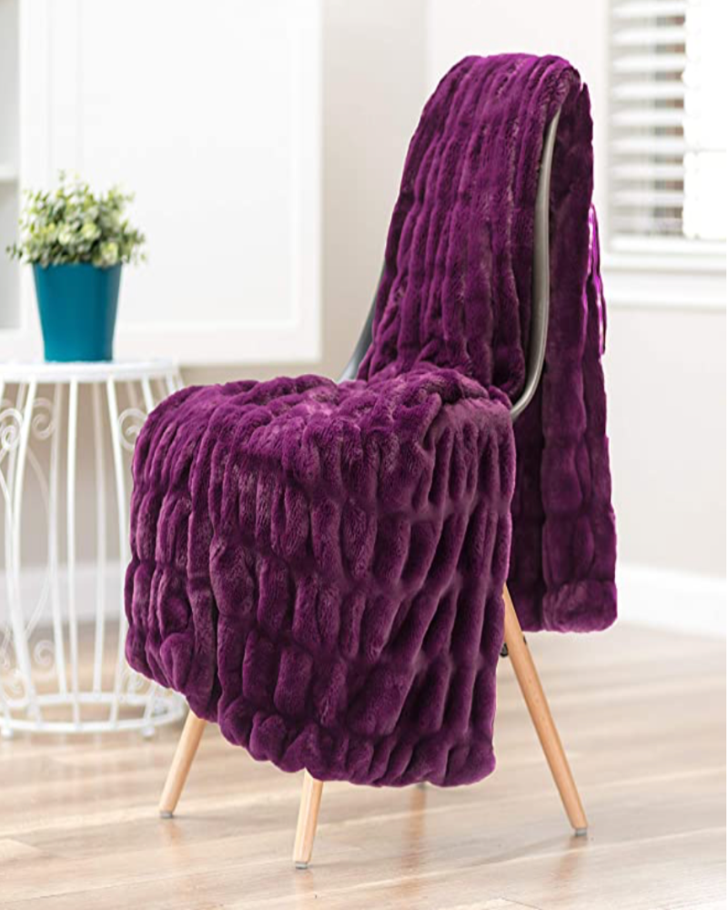 Chantal Faux Fur Luxury Throw Blanket