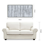 Alex Silver Textured Metallic Hand Painted Abstract Wall Art
