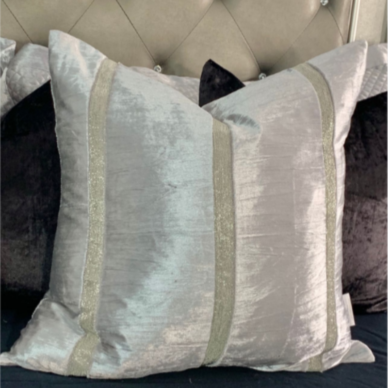 Amani Grey Quilt and Matching Pillow Covers