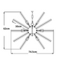 Artois Sputnik Crystal Chandelier