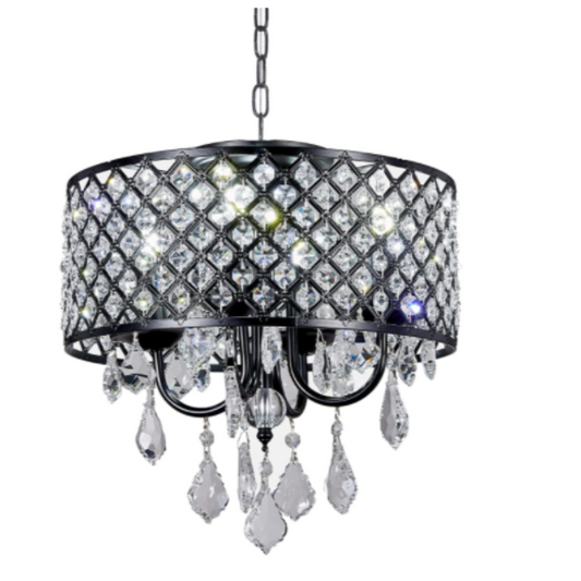 black crystal chandelier