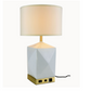 Brio Collection Brushed Brass and Frosted White Finish Table Lamp