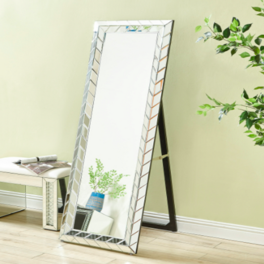 Heloise Modern Contemporary Mirror in Clear