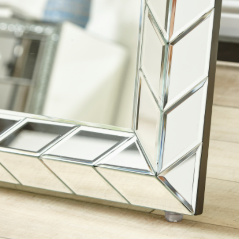 Heloise Modern Contemporary Mirror in Clear