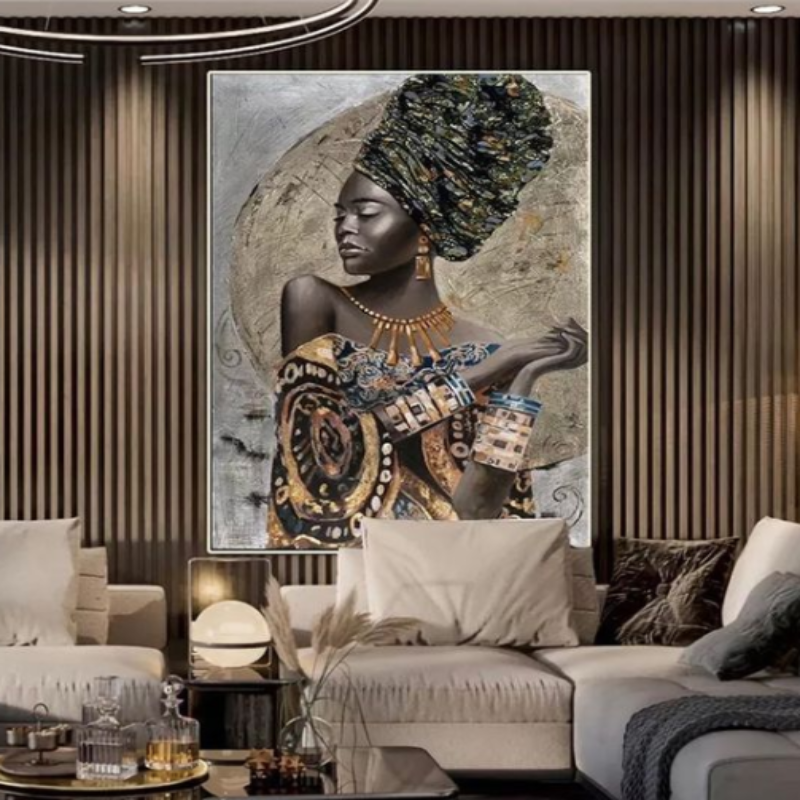 african woman wall art