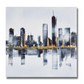 black and gold new york wall print