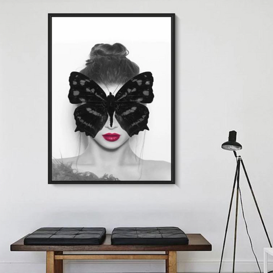 modern butterfly wall print