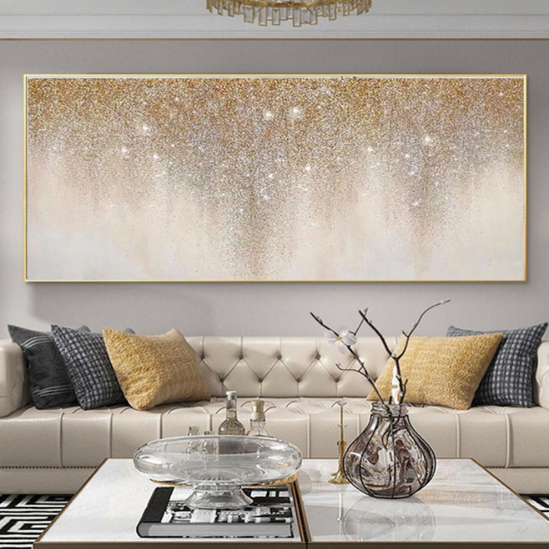 gold abstract wall art