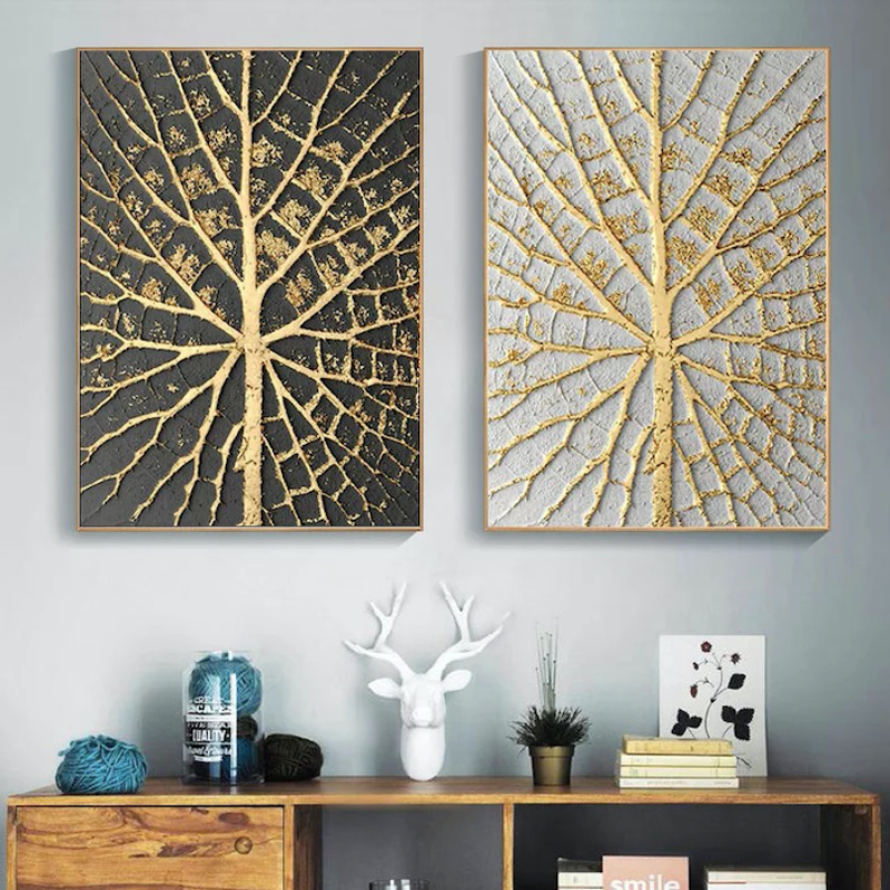 Dark Roots Wall Art, Set of 2