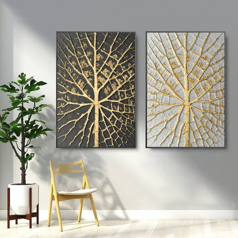 Dark Roots Wall Art, Set of 2