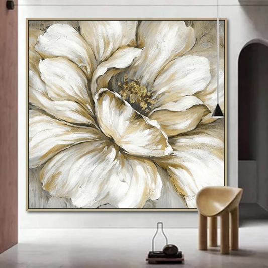 gold floral wall art