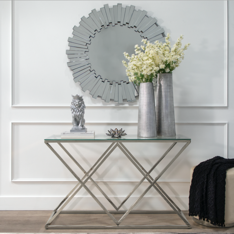 Diamond Console Table