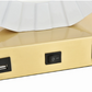 Brio Collection Brushed Brass and Frosted White Finish Table Lamp