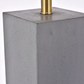 Brio Collection Concrete Finish Table Lamp