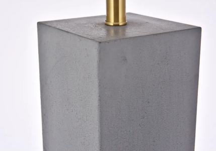 Brio Collection Concrete Finish Table Lamp