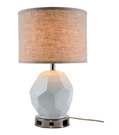 Brio Collection Polished Nickel Finish Table Lamp