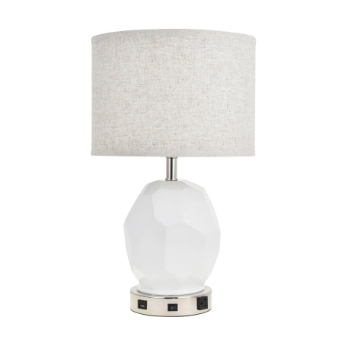 Brio Collection Polished Nickel Finish Table Lamp