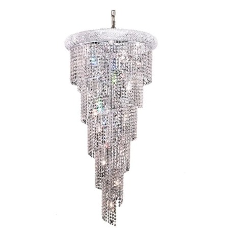 Aurora Spiral Collection Pendant Chrome Finish 18Lt