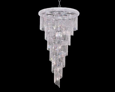 Aurora 22Lt Collection Pendant Chrome Finish