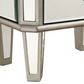 Zoey 7 Drawer Jewelry Armoire in Silver Clear