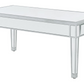 Grace Coffee Table in Antique Silver Paint
