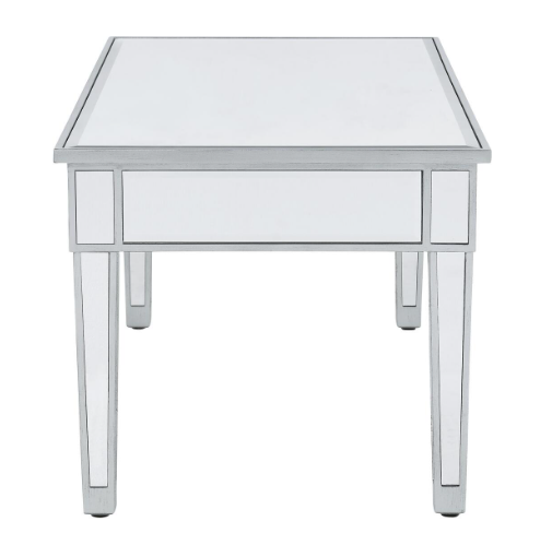 Grace Coffee Table in Antique Silver Paint