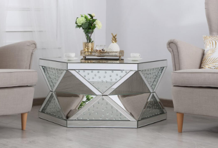 Nova Crystal Mirrored Coffee Table