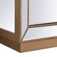 Leah Mirrored Credenza in Antique Gold