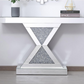 Everly Crystal Mirrored Console Table