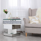 Lillian Crystal Mirrored End Table