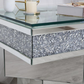 Lillian Crystal Mirrored End Table